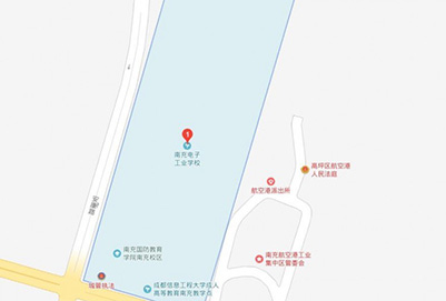  南充航空电子工业学校位置在哪儿