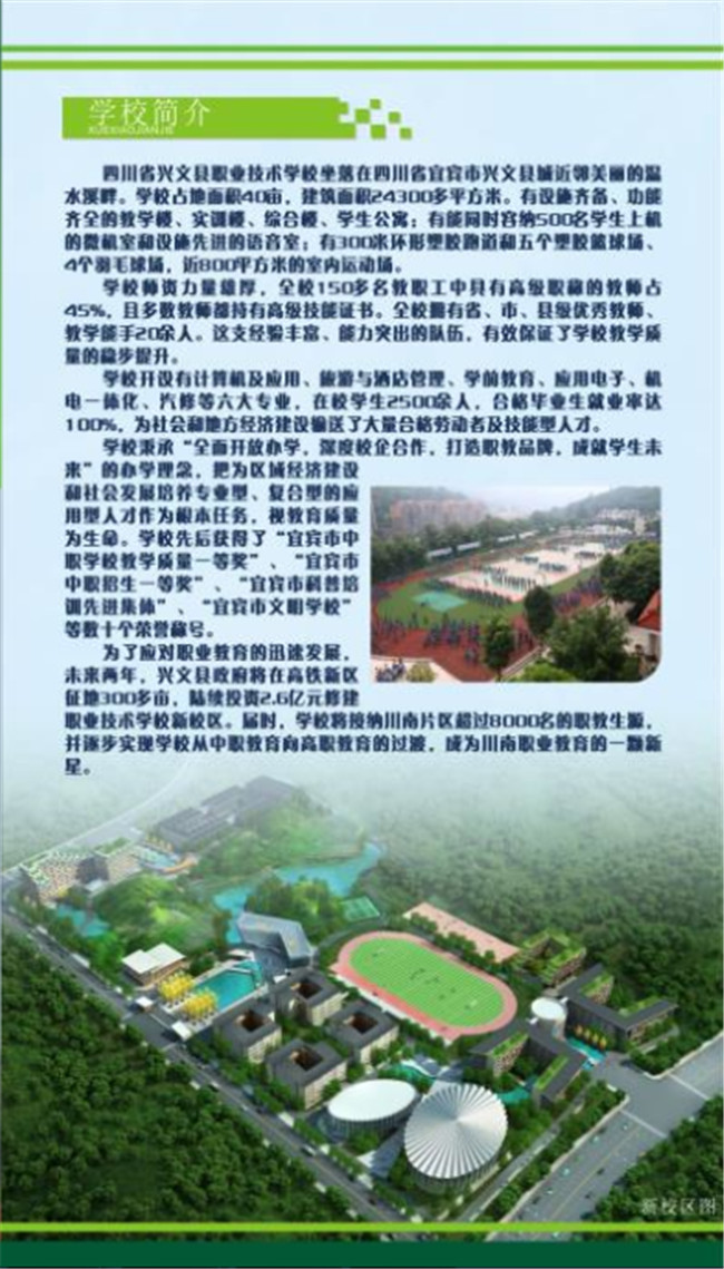 2021年四川省兴文县职业技术学校招生简章